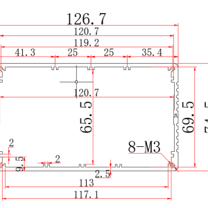 BE042 126.7-74.5